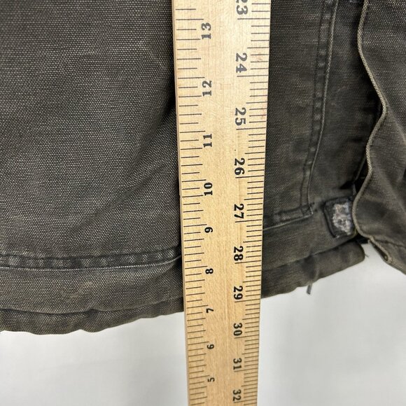 Y2K Carhartt C26 Sz Large BLK Arctic Detroit Jacket Black Quilted Vintage Chore - Picture 4 of 16